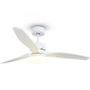 Grunkel SKYECO-52 Ventilador de Techo con Luz LED, 132cm, Blanco
